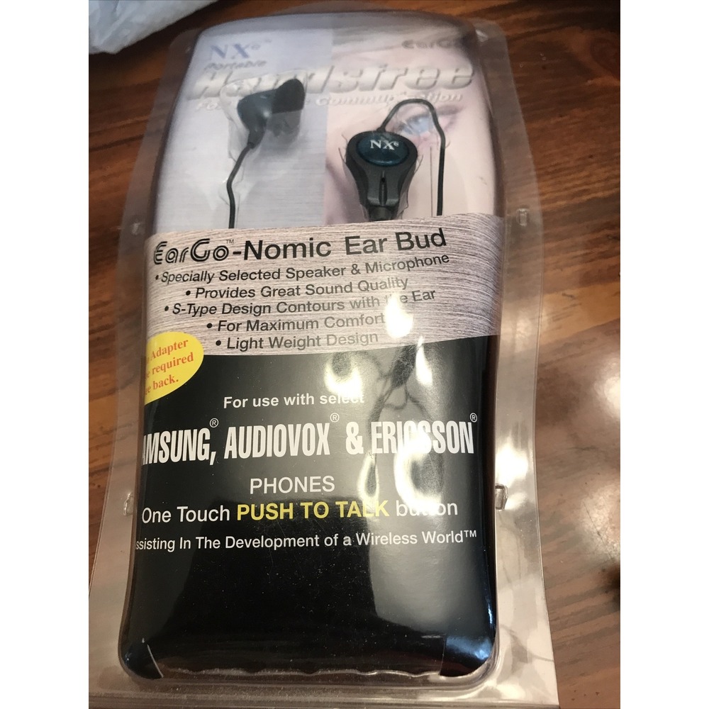 Hands Free Ear Go Nomic Ear Bud push to‎ talk for cell phone